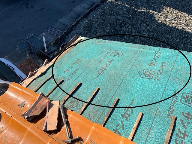 甲府市　瓦屋根工事